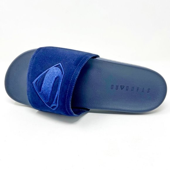 STNDRD Standard Monaco Justice League DC Comics Superman Blue Mens Slides - Picture 4 of 5